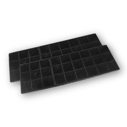 Point Filtre® - FIL76 - Juego de 2 filtros de carbón activado para campanas extractoras - 435 x 145 x 11 mm
