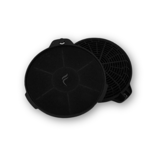 Point Filtre® - FIL93 - Lot de 2 Filtres à Charbon Actif pour Hotte de Cuisine - Diamètre : 132mm