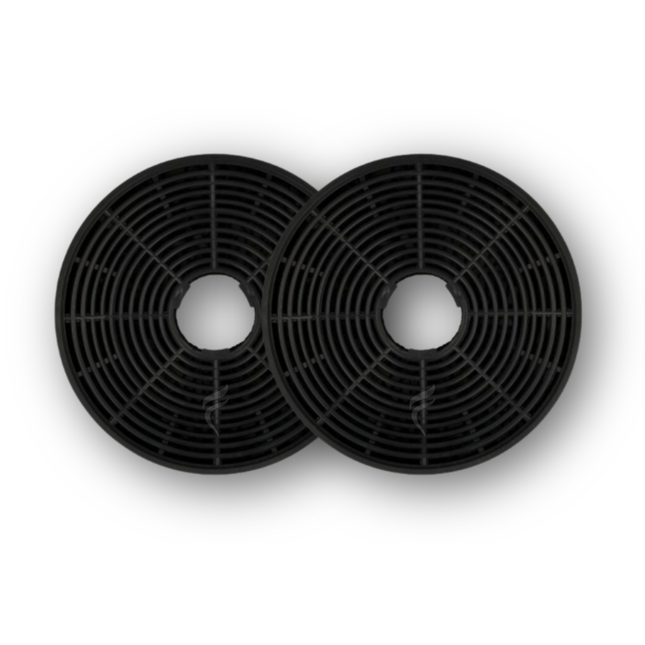 Point Filtre® - FIL22 - Lot de 2 Filtres à Charbon Actif pour Hotte de Cuisine - 138mm