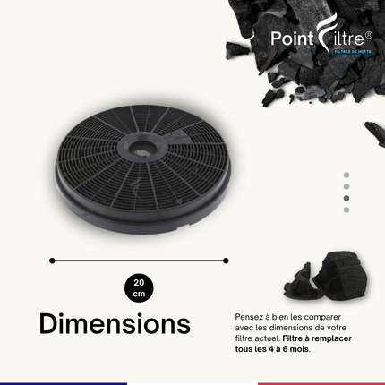 Point Filtre® - Filtre à Charbon Actif pour Hotte de Cuisine Siemens LU18162FF