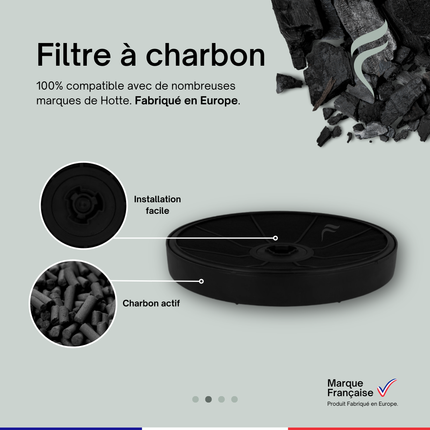 Point Filtre® - Filtre à Charbon Actif pour Hotte de Cuisine AEG 120D-M