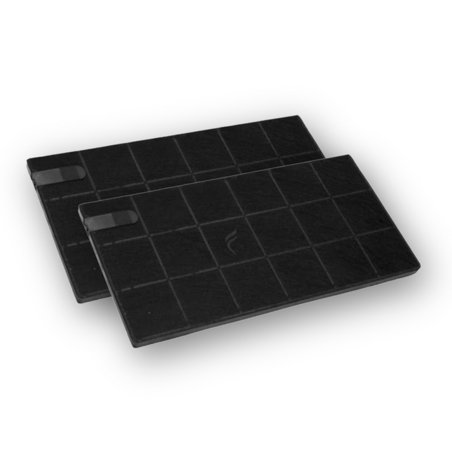 Point Filtre® - FIL72 - Lot de 2 Filtres à Charbon Actif pour Hotte de Cuisine - 290x145x10mm
