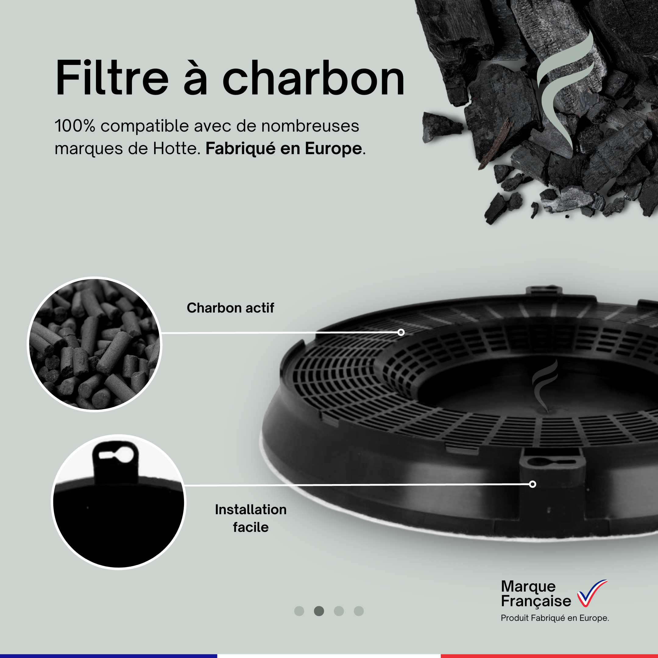 Point Filtre® - Filtre à Charbon - Hotte Whirlpool WCN65FLX