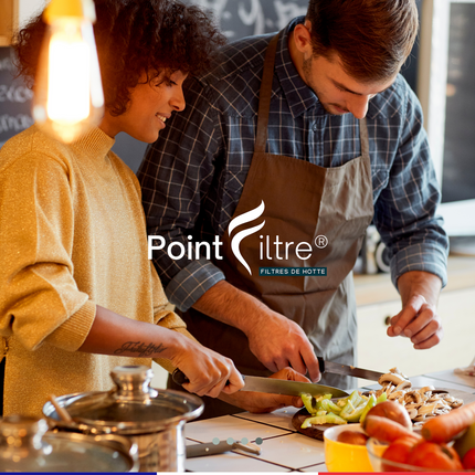 Point Filtre® - FIL11 - Filtre à Charbon Actif pour Hotte de Cuisine - 265x235x15mm