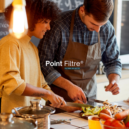 Point Filtre® - Lot de 2 Filtres à Charbon Actif pour Hotte de Cuisine Elica CFC0038668