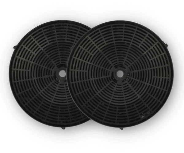 Lot De 2 Filtres à Charbon Actif 133mm - Compatible Elica, B&Q, Cata, Designair, Cooke & Lewis
