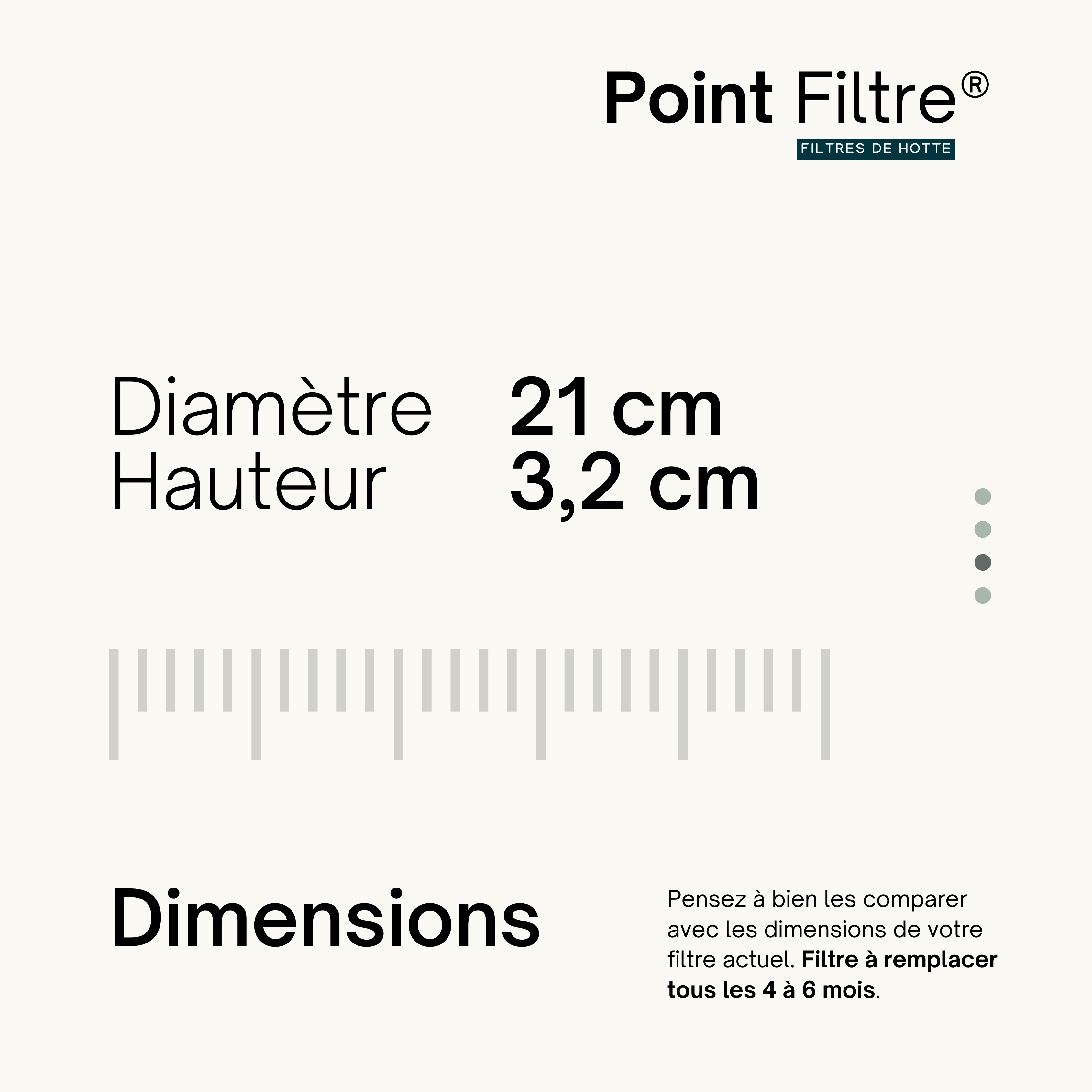 Filtre à Charbon Hotte Rosières - KFC6912, 35602055 - Dimensions : 225 x  210 x 30 mm