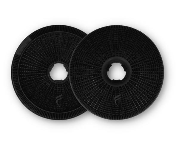 Lot De 2 Filtres à Charbon Actif DL-pro 190 Mm – Compatible Bosch DHZ5276, Siemens LZ52751, Neff Z5138X1 – Fermeture Baïonnette
